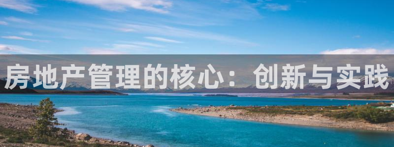 天狮娱乐 官方注册官网：房地产管理的核心：创新与实践