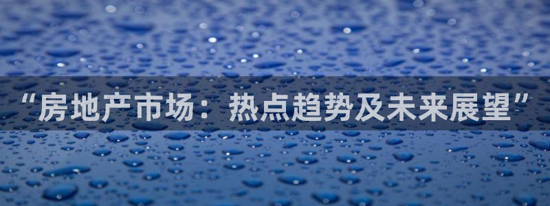 天狮娱乐950594：“房地产市场：热点趋势及未来展望”