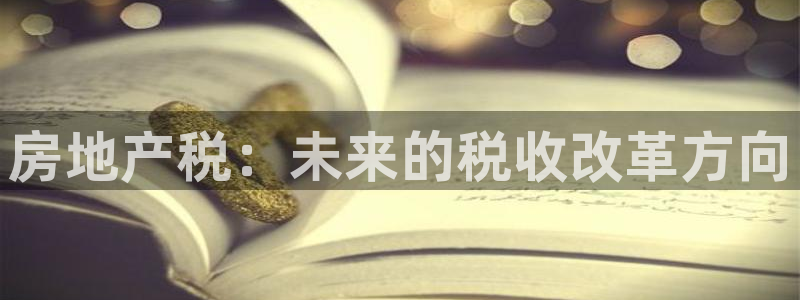 天狮娱乐-欢迎您：房地产税：未来的税收改革方向