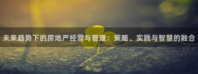 天狮娱乐 82104直招q：未来趋势下的房地产经营与管理：策